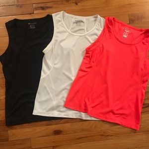 NWOT (3) Champion Double Dry Athletic Tanks